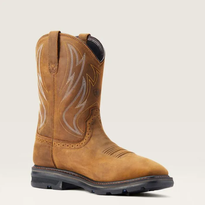 Work Boots Men Ariat Sierra Shock Shield Waterproof Work Boot Distressed Brown