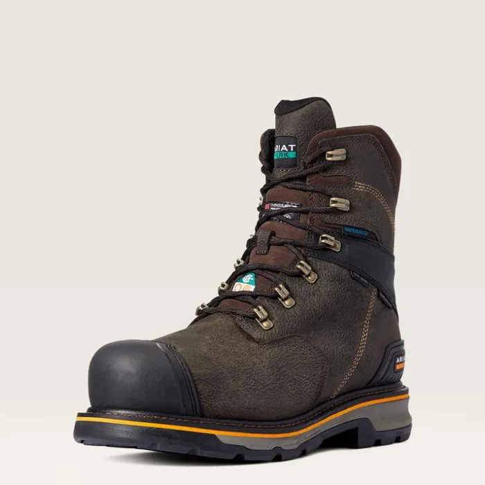 Work Boots Men Ariat Stump Jumper 8034 CSA Glacier Grip Waterproof 600g Composite Toe Work Boot Iron Coffee Work Boots Men Ariat Stump Jumper 8034 CSA Glacier Grip Waterproof 600g Composite Toe Work Boot Iron Coffee