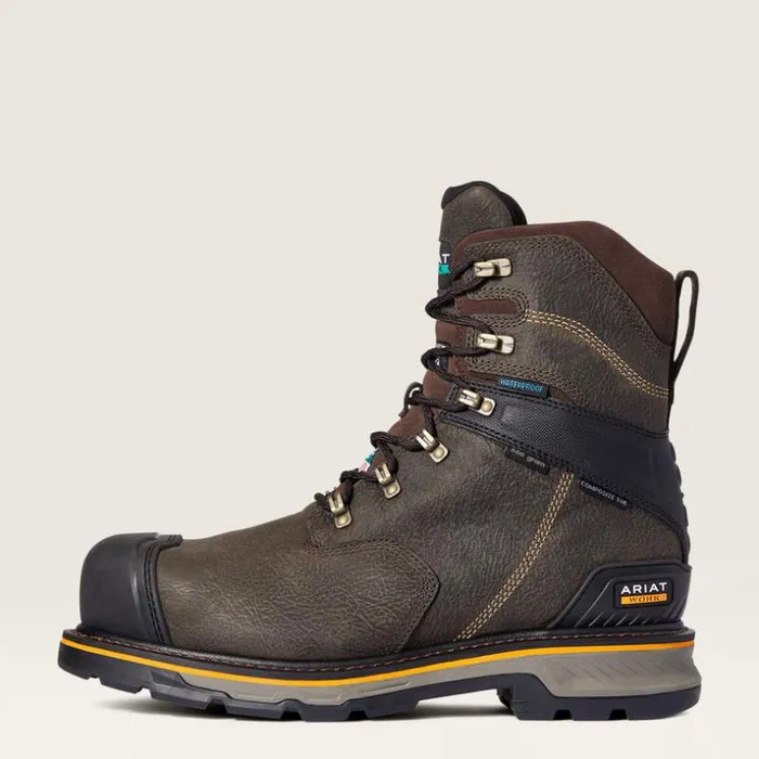 Work Boots Men Ariat Stump Jumper 8034 CSA Glacier Grip Waterproof 600g Composite Toe Work Boot Iron Coffee Work Boots Men Ariat Stump Jumper 8034 CSA Glacier Grip Waterproof 600g Composite Toe Work Boot Iron Coffee