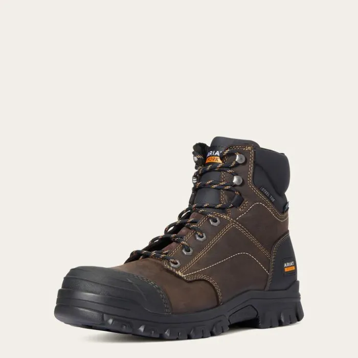 Work Boots Men Ariat Treadfast 6034 Waterproof Steel Toe Work Boot Dark Brown Work Boots Men Ariat Treadfast 6034 Waterproof Steel Toe Work Boot Dark Brown