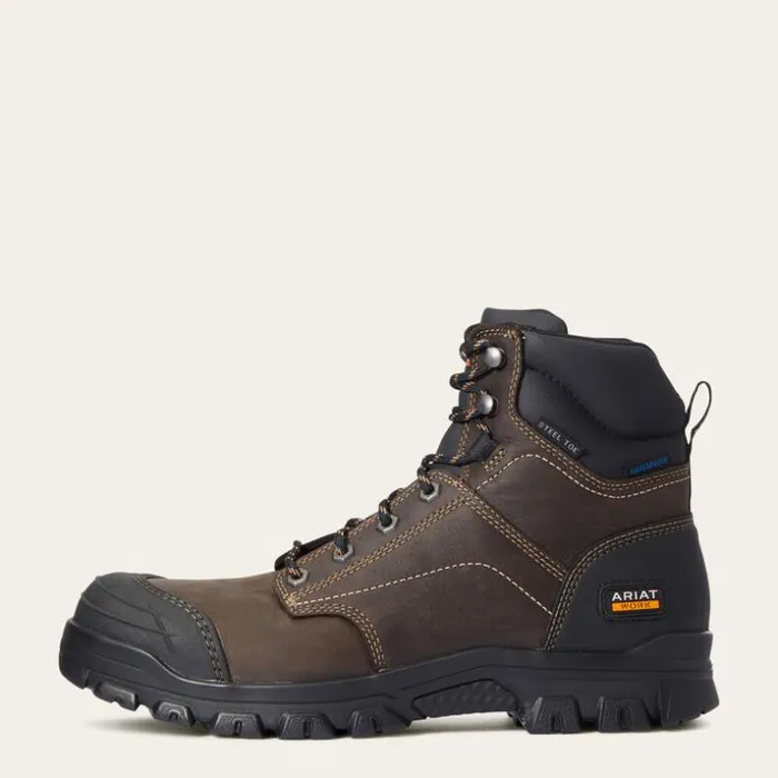 Work Boots Men Ariat Treadfast 6034 Waterproof Steel Toe Work Boot Dark Brown Work Boots Men Ariat Treadfast 6034 Waterproof Steel Toe Work Boot Dark Brown