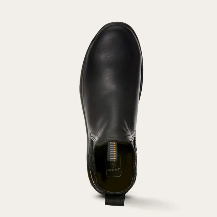 Work Boots Men Ariat Turbo Chelsea Waterproof Carbon Toe Work Boot Black Work Boots Men Ariat Turbo Chelsea Waterproof Carbon Toe Work Boot Black