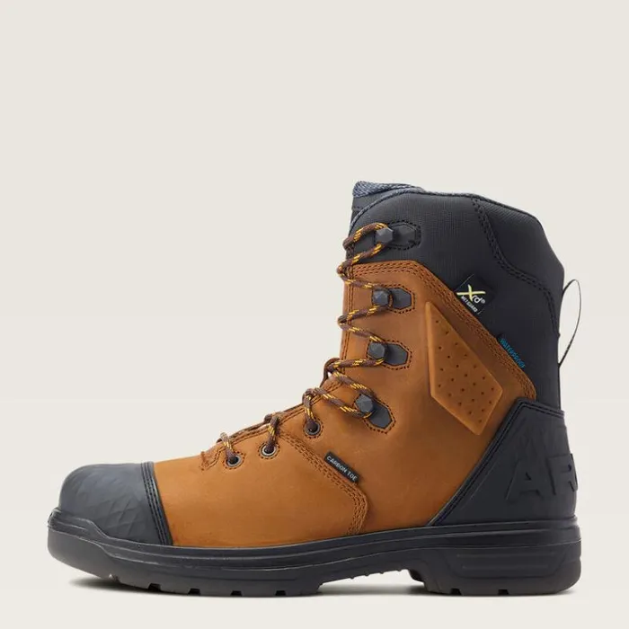 Work Boots Men Ariat Turbo Outlaw 8034 CSA MetGuard Waterproof Carbon Toe Work Boot Barley Brown Work Boots Men Ariat Turbo Outlaw 8034 CSA MetGuard Waterproof Carbon Toe Work Boot Barley Brown