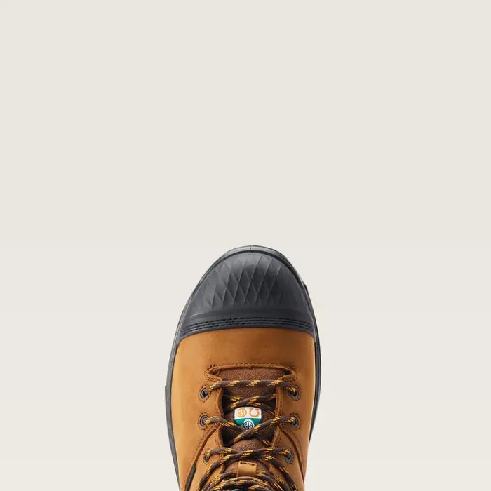 Work Boots Men Ariat Turbo Outlaw 8034 CSA MetGuard Waterproof Carbon Toe Work Boot Barley Brown Work Boots Men Ariat Turbo Outlaw 8034 CSA MetGuard Waterproof Carbon Toe Work Boot Barley Brown