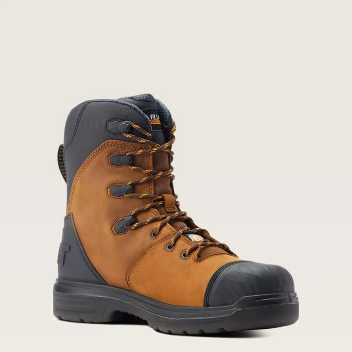 Work Boots Men Ariat Turbo Outlaw 8034 CSA MetGuard Waterproof Carbon Toe Work Boot Barley Brown Work Boots Men Ariat Turbo Outlaw 8034 CSA MetGuard Waterproof Carbon Toe Work Boot Barley Brown