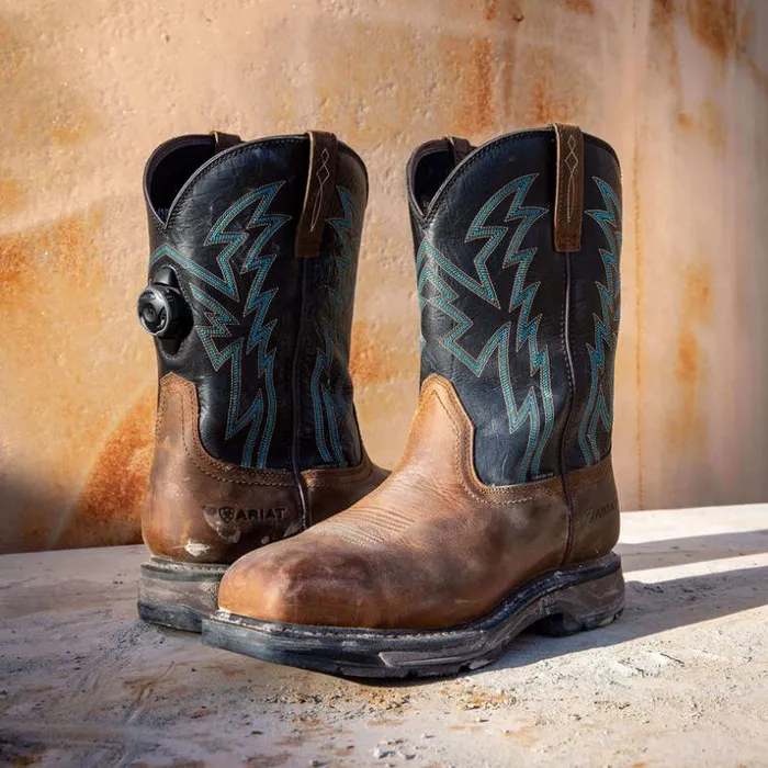 Work Boots Men Ariat WorkHog XT BOA Carbon Toe Work Boot Dark Earth Work Boots Men Ariat WorkHog XT BOA Carbon Toe Work Boot Dark Earth