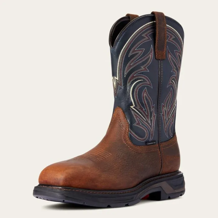 Work Boots Men Ariat WorkHog XT Cottonwood Carbon Toe Work Boot Brown Oiled Rowdy Work Boots Men Ariat WorkHog XT Cottonwood Carbon Toe Work Boot Brown Oiled Rowdy