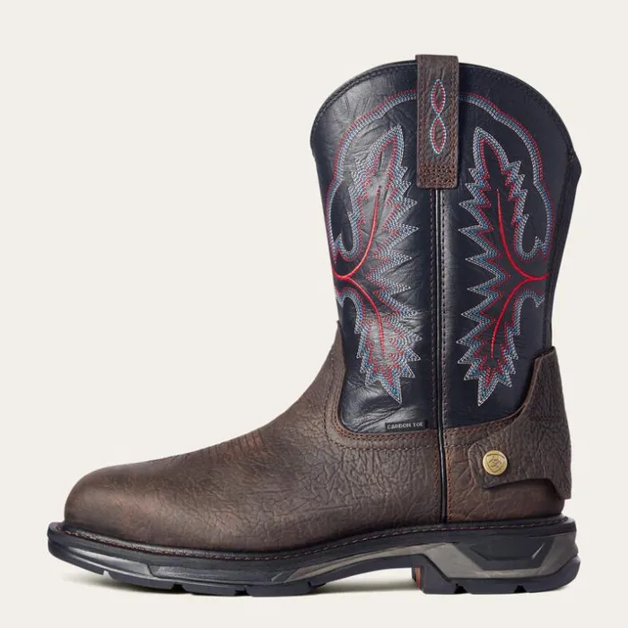 Work Boots Men Ariat WorkHog XT EZ Zip Carbon Toe Work Boot Bruin Brown