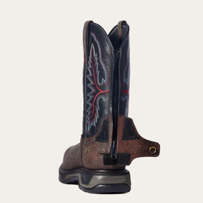 Work Boots Men Ariat WorkHog XT EZ Zip Carbon Toe Work Boot Bruin Brown
