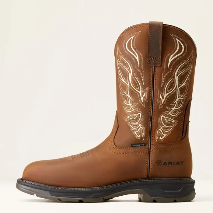 Work Boots Men Ariat WorkHog XT Phoenix Carbon Toe Work Boot Distressed Brown