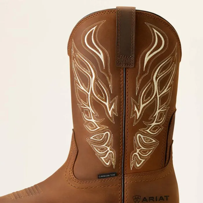 Work Boots Men Ariat WorkHog XT Phoenix Carbon Toe Work Boot Distressed Brown