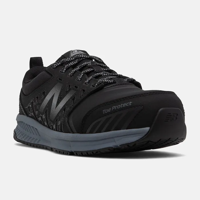 Work Shoes Men 412v1 Alloy Toe Black with Silver New Balance Work Shoes Men 412v1 Alloy Toe Black with Silver New Balance