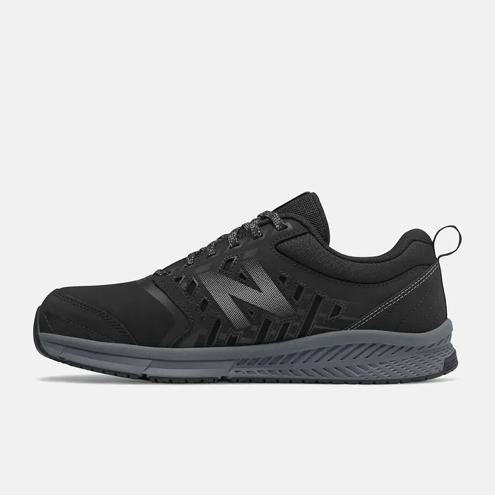 Work Shoes Men 412v1 Alloy Toe Black with Silver New Balance Work Shoes Men 412v1 Alloy Toe Black with Silver New Balance