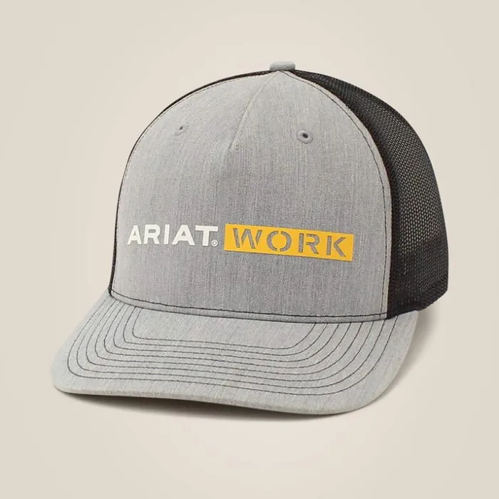 Workwear Men Ariat Ariat Work Cap Gray