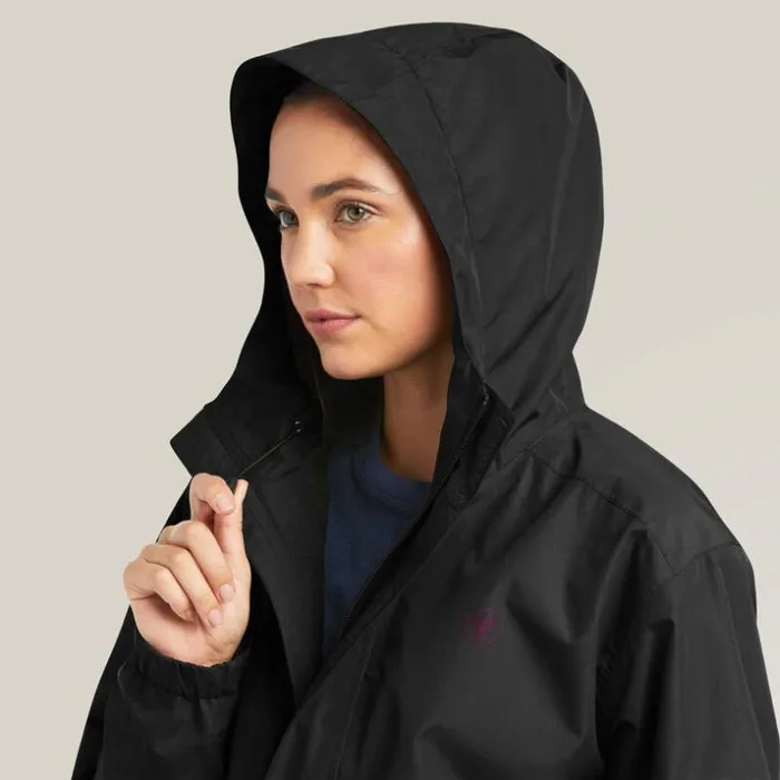 Workwear Women Ariat Rebar Stormshell Logo Waterproof Jacket Blackpurple Workwear Women Ariat Rebar Stormshell Logo Waterproof Jacket Blackpurple
