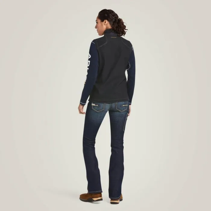 Workwear Women Ariat Rebar Stretch Canvas Softshell Vest Black Workwear Women Ariat Rebar Stretch Canvas Softshell Vest Black