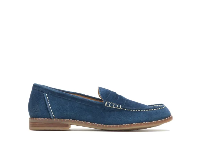 Wren Loafer Navy Suede Women Loafers Hush Puppies