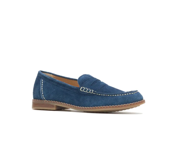 Wren Loafer Navy Suede Women Loafers Hush Puppies