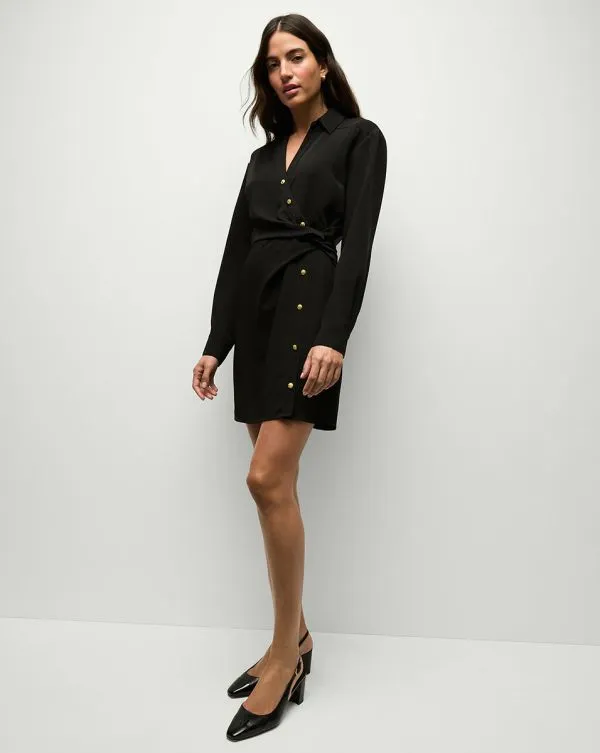 Wright Mini Dress Black Women Veronica Beard Dresses