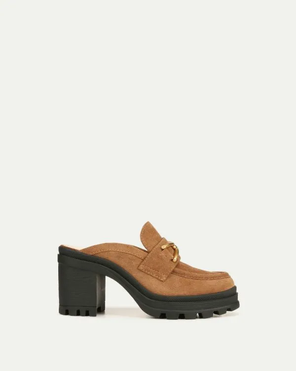 Wynter Suede Loafer Mule Hazelwood Women Veronica Beard Shoes
