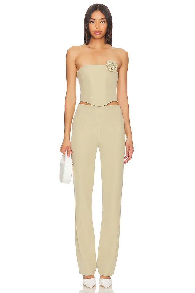 X Anja Dujakovi Lyra Pant Sage Green Women Lovers and Friends Pants X Anja Dujakovi Lyra Pant Sage Green Women Lovers and Friends Pants