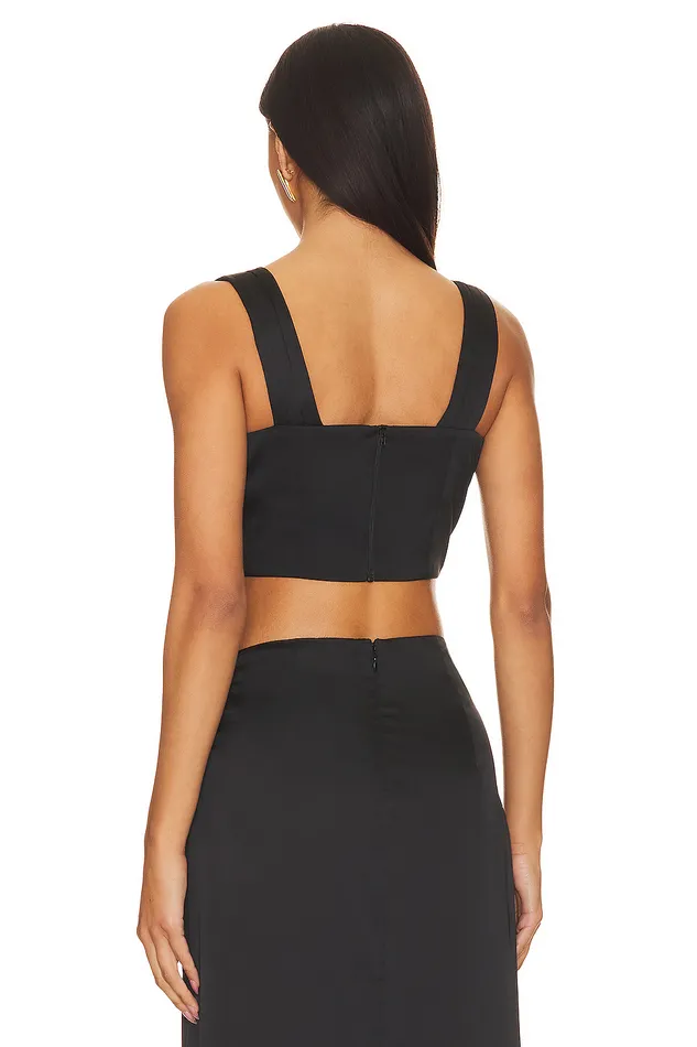 X Rachel Adle Satin Top Black Women Lovers and Friends Tops X Rachel Adle Satin Top Black Women Lovers and Friends Tops