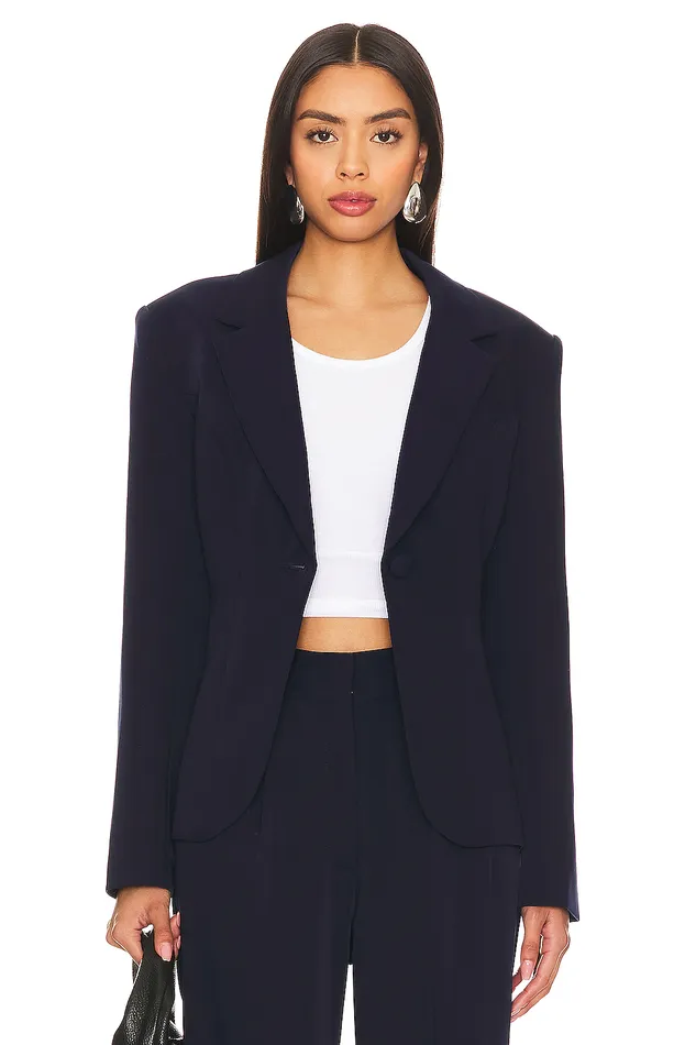 X Rachel Colette Blazer Navy Blue Women Lovers and Friends Jackets and Coats